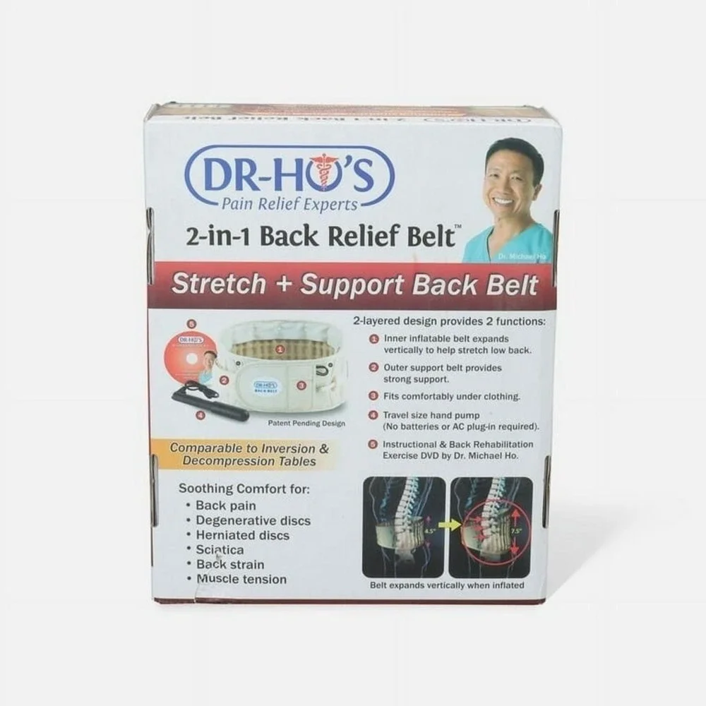 DR-HO'S Pain Relief Experts 2-in-1 Back‎ Relief Belt Size B 42-55 Inches
